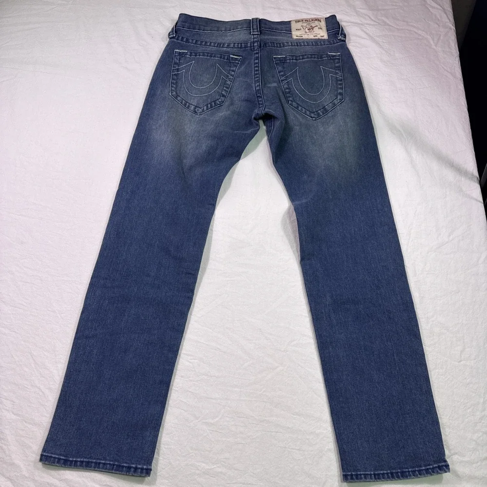 True Religion jeans mens 31/32 Geno Relaxed Slim Medium Duggy Wash y2k